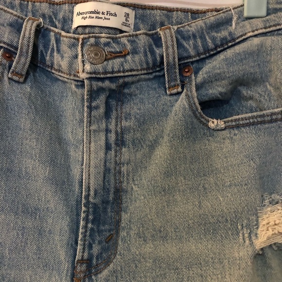 ABERCROMBIE & FITCH High Rise Mom Jeans Size 28 - Picture 6 of 7